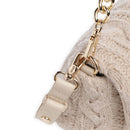 Borsa a Spalla Media LIU JO linea LaPuffy in Maglia color Marmo