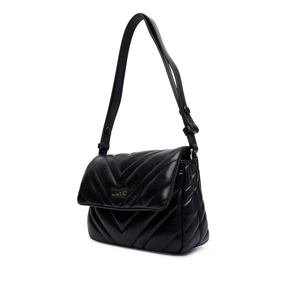 Borsa Donna Media a Spalla LIU JO Matelassè Nera