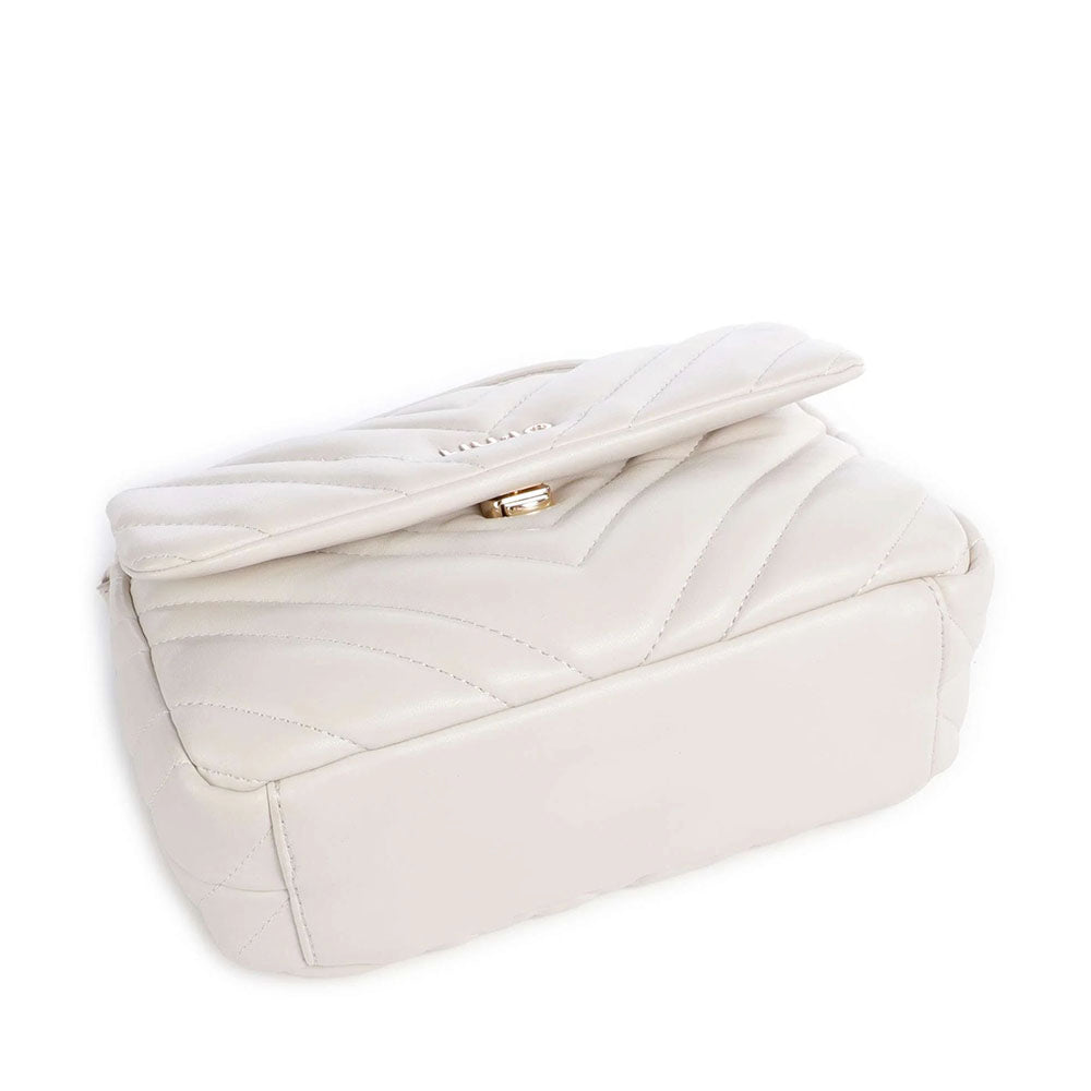 Borsa Donna Media a Spalla LIU JO Matelassè color Marmo