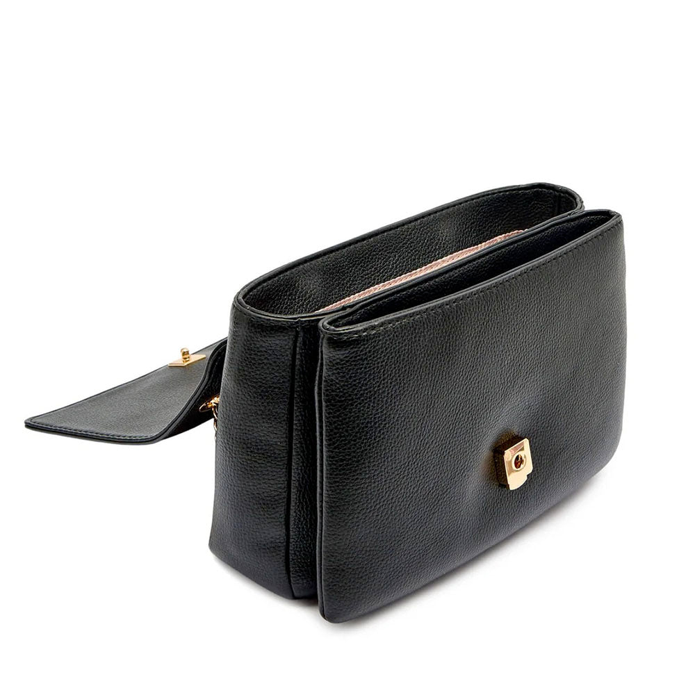 Borsa Donna a Spalla e Tracolla LIU JO Better effetto Bottalato Nero