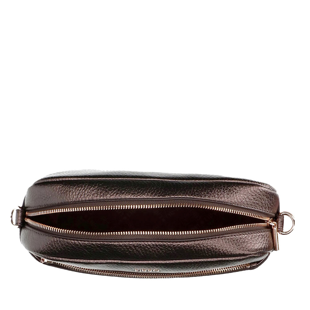 Borsa Donna a Tracolla LIU JO Better effetto Bottalato Moro Light