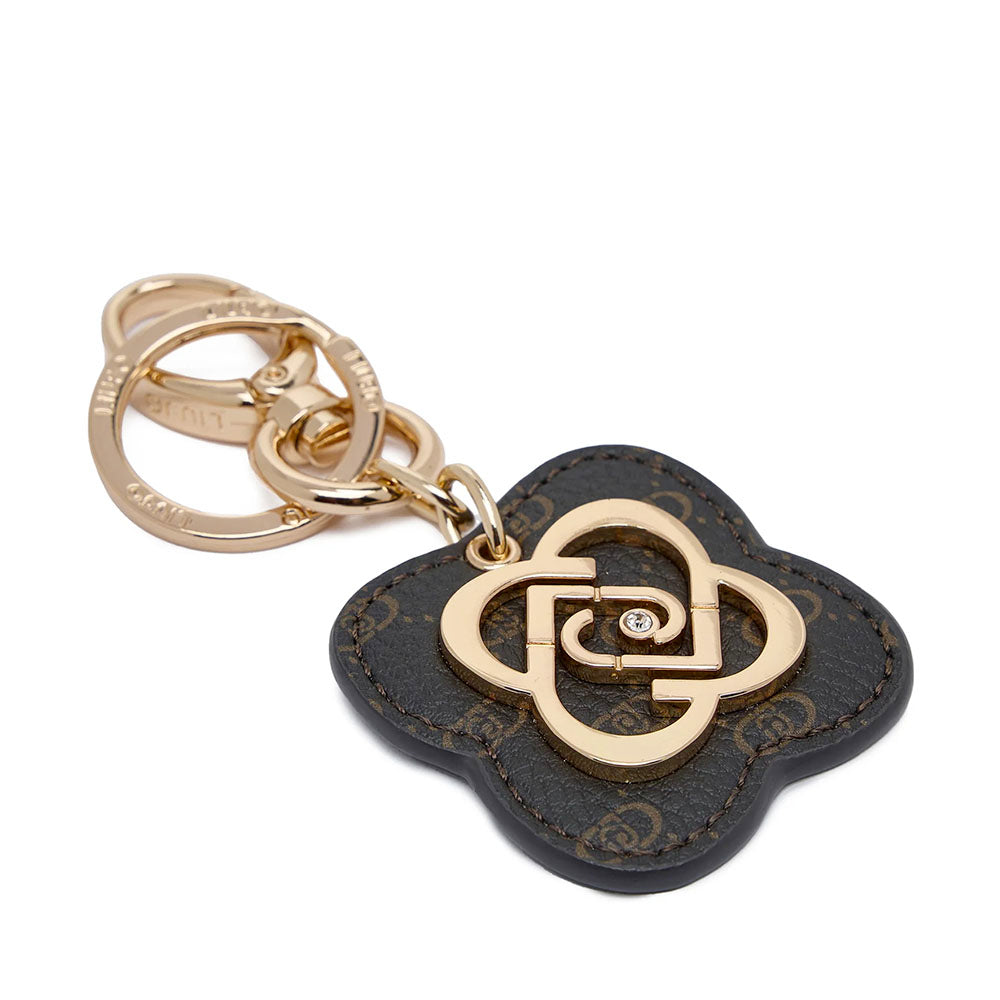 Portachiavi Donna LIU JO con Fiore Marrone Stampa Monogram