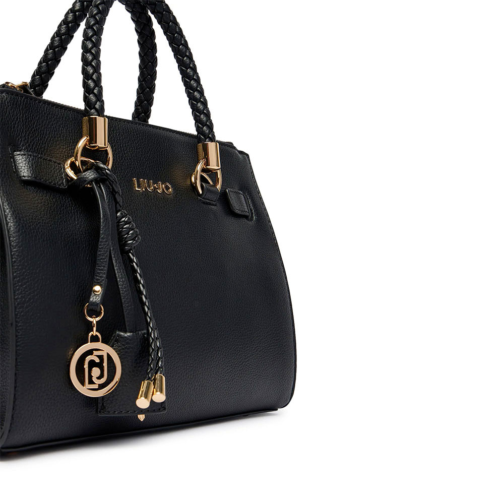 Borsa Donna a Mano Small LIU JO in Ecopelle Bottalata Nera