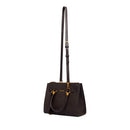 Borsa Donna a Mano Small LIU JO in Ecopelle Marrone Scuro con Logo in Rilievo All Over