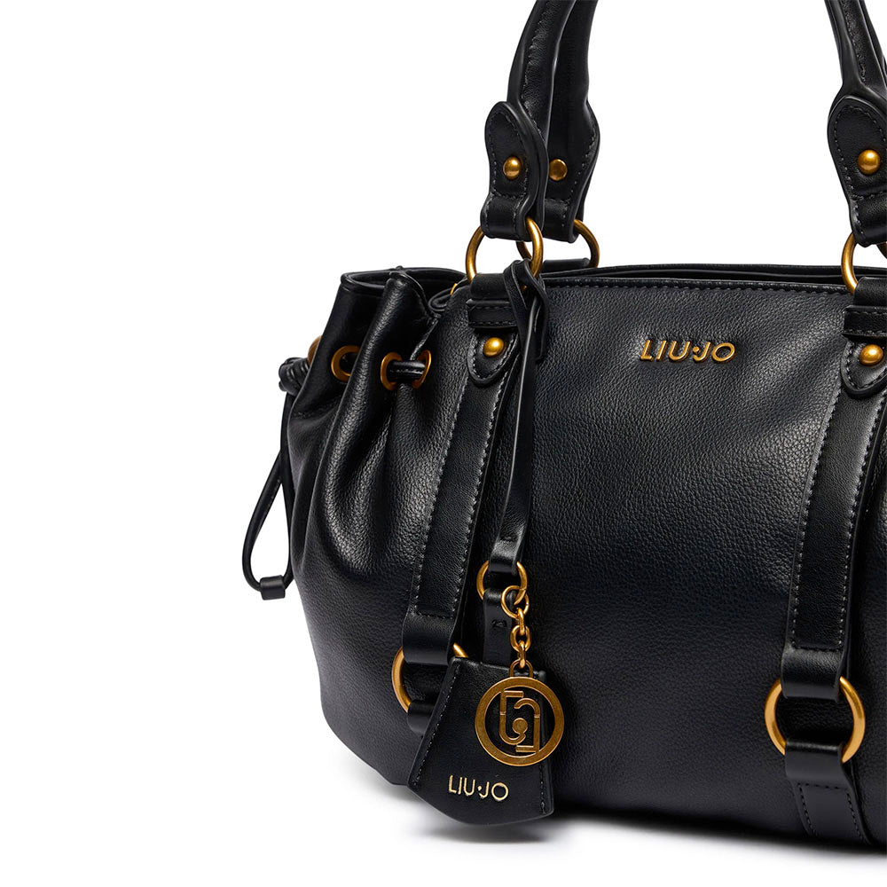 Bauletto Donna a Mano LIU JO in Ecopelle Micro Bottalata Nera