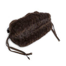 Borsa Donna a Spalla Small LIU JO linea Riccy in Faux Fur Marrone Scuro