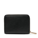 Portafoglio Donna Zip Around Small LIU JO effetto Bottalato Nero