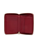Portafoglio Donna Zip Around Small LIU JO effetto Bottalato Bordeaux