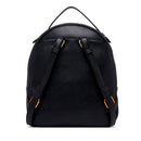 LIU JO Damenrucksack aus schwarzem Kunstleder mit geprägtem Logo