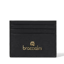 Portatessere Donna BRACCIALINI linea Basic in Pelle Nera