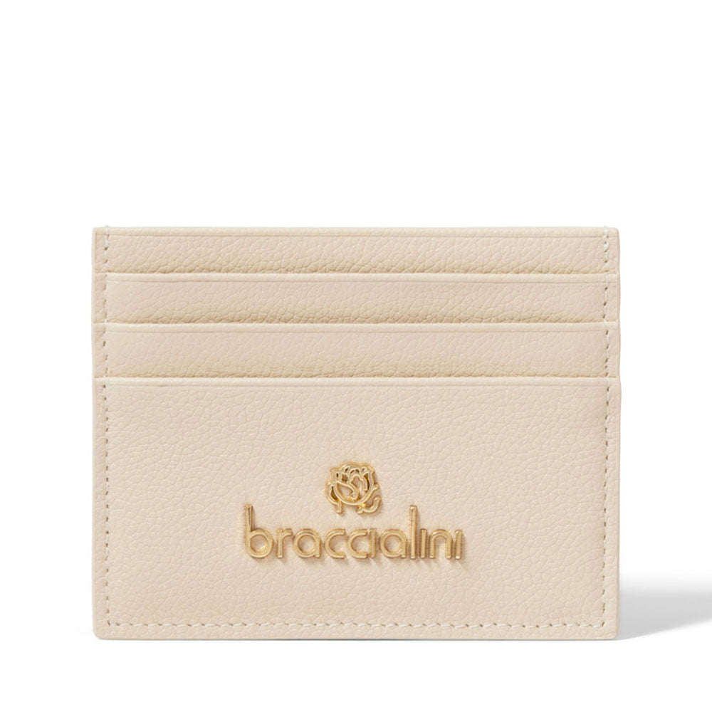 Portatessere Donna BRACCIALINI linea Basic in Pelle Beige