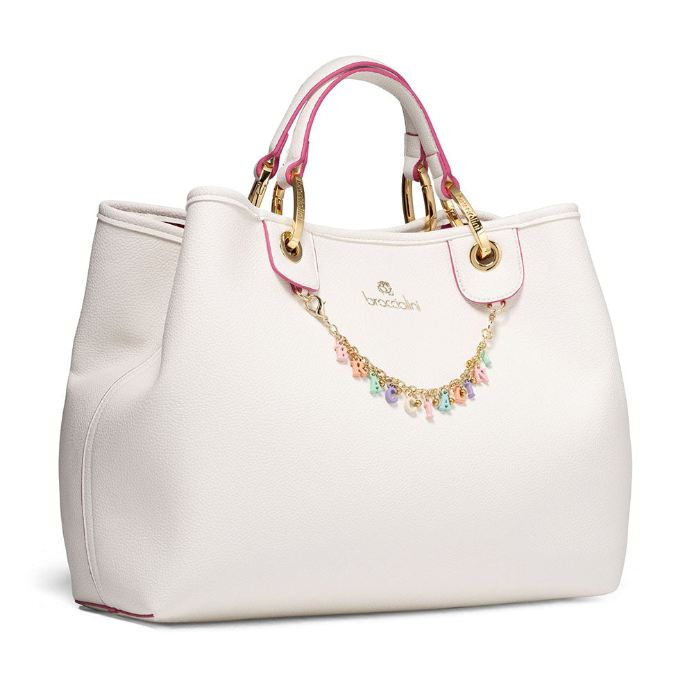 Borsa Donna a Mano BRACCIALINI linea Beth Bianco