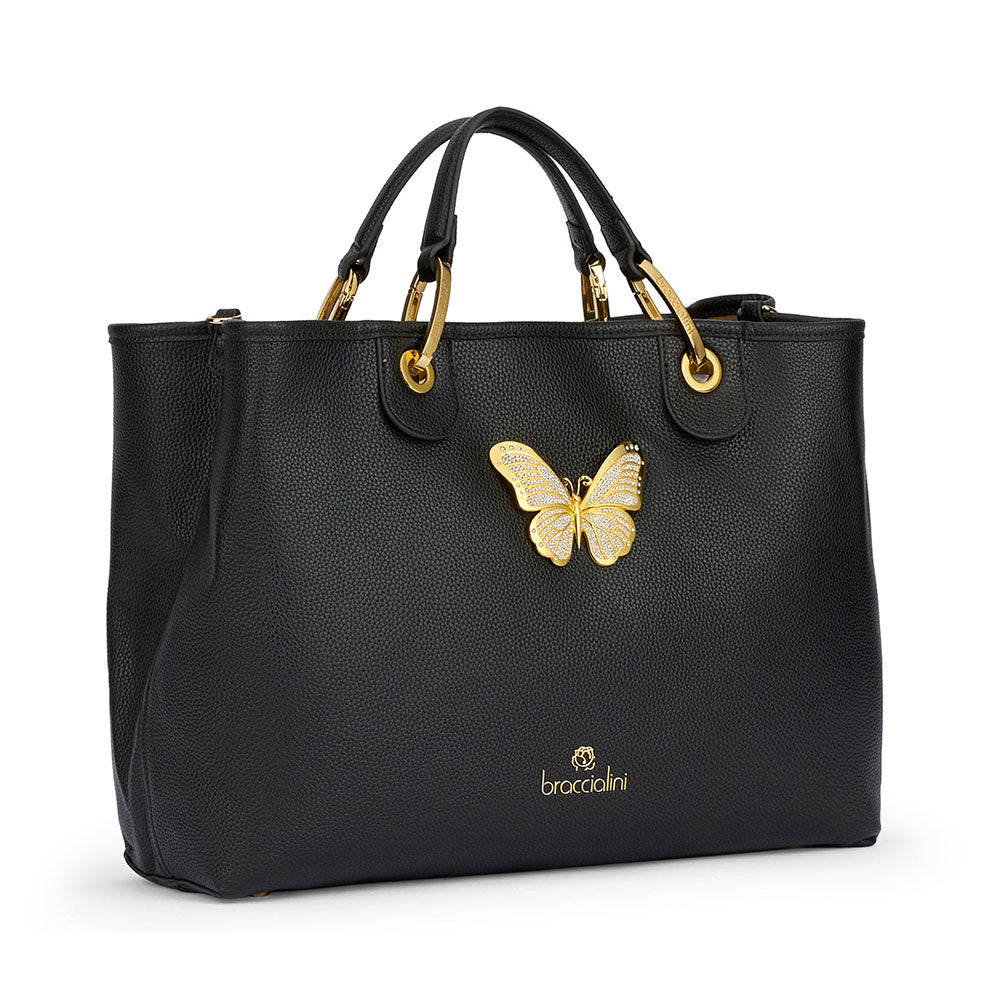 Borsa Donna a Mano Large BRACCIALINI linea Beth Jewels Nero