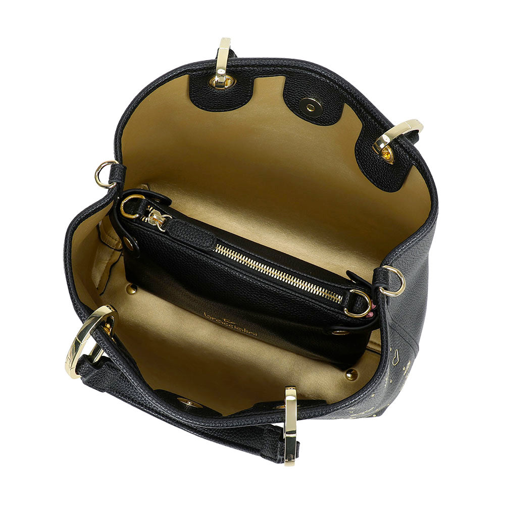 Borsa Donna a Mano Media BRACCIALINI linea Beth Strass Nera