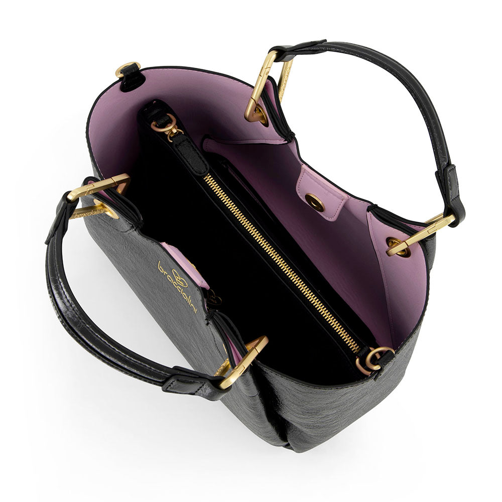 Borsa Donna a Mano Media BRACCIALINI linea Amy Nero