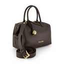 Bauletto Donna a Mano BRACCIALINI linea Ariel in Pelle Marrone Cioccolato