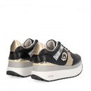 Sneakers Super Platform Donna LIU JO Maxi Wonder Plus 02 Bis in Pelle Traforata Nera