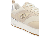 Sneakers Platform Donna LIU JO Maxi Wonder 97 Bis in Pelle e Canvas Beige