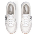Sneakers Super Platform Donna LIU JO Maxi Wonder Plus 02 in Suede e Mesh Bianco