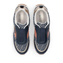 Sneakers Slip On Donna LIU JO Maxi Wonder 99 in Pelle e Tessuto stampa Monogram Blu