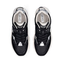 Sneakers Chuncky Donna LIU JO Steffy 01 in Suede e Nylon Nero con Inserti Metallizzati