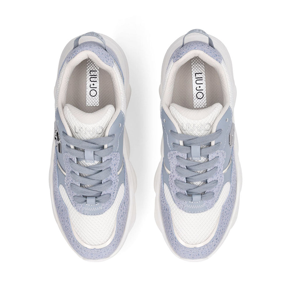 Sneakers Chuncky Donna LIU JO Steffy 01 in Pelle Azzurra