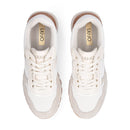 Sneakers Platform Donna LIU JO Amazing 38 in Suede e Mesh color Latte e Bianco