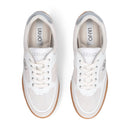 Sneakers Donna LIU JO Lewis 01 in Suede e Pelle Bianca