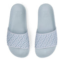Ciabatte Donna LIU JO Kos 21 stampa Monogram in Gomma Azzurra