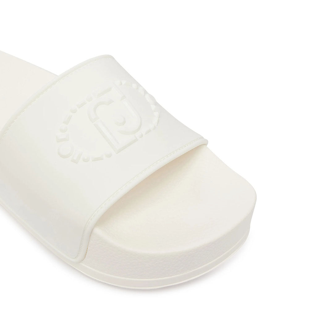 Ciabatte Platform LIU JO Mykonos 01 in Gomma Bianca