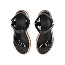Sandali Platform Donna LIU JO Fiona 04 con Inserti in Vernice Nero