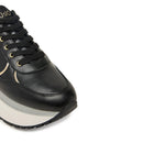 Sneakers Super Platform Donna LIU JO Maxi Wonder Plus 01 in Pelle Nera