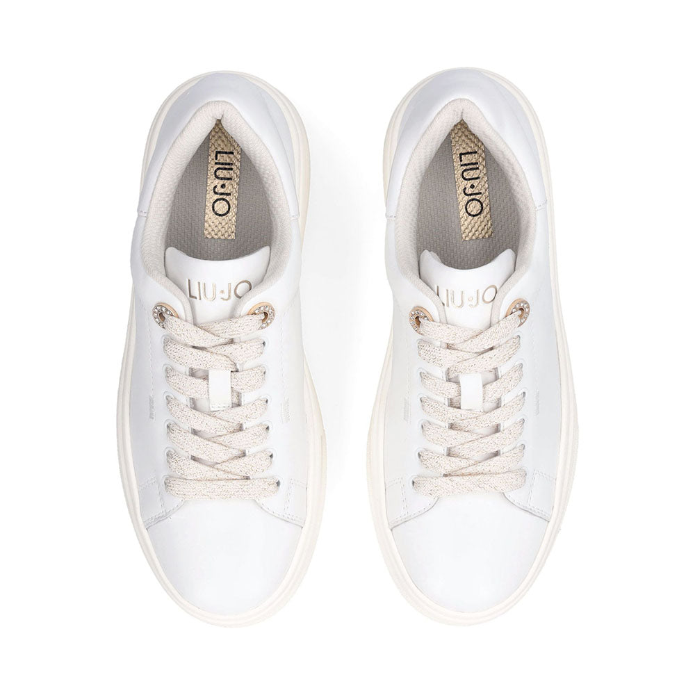 Sneakers Platform LIU JO Selma 16 in Pelle Bianca