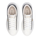 Sneakers Donna LIU JO Casper 01 in Pelle Bianca con Inserto Glossy Nero