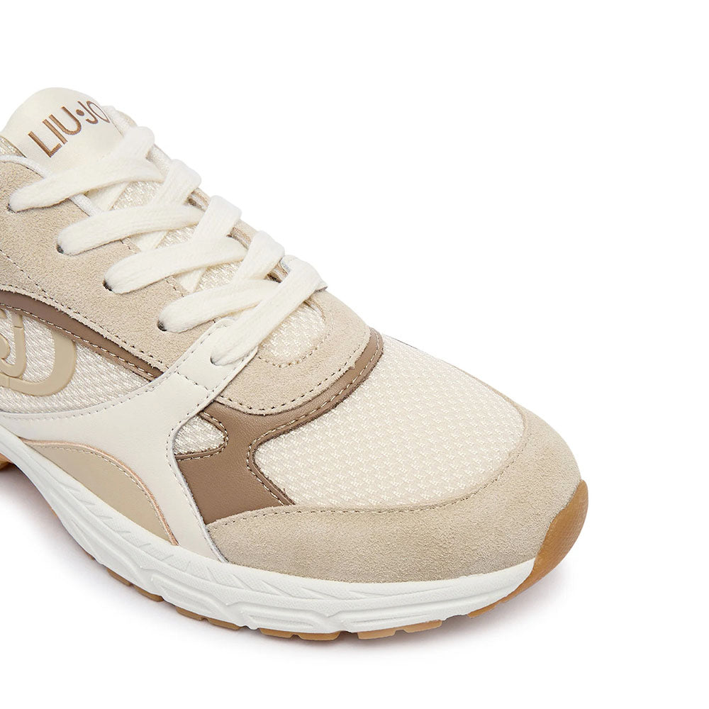 Women's Sneakers LIU JO Trixie 01 in Suede and Mesh, Rope