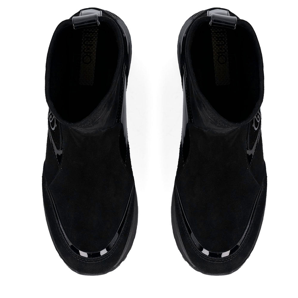 Sneakers Boots Donna LIU JO Maxi Wonder 104 in Suede Nero