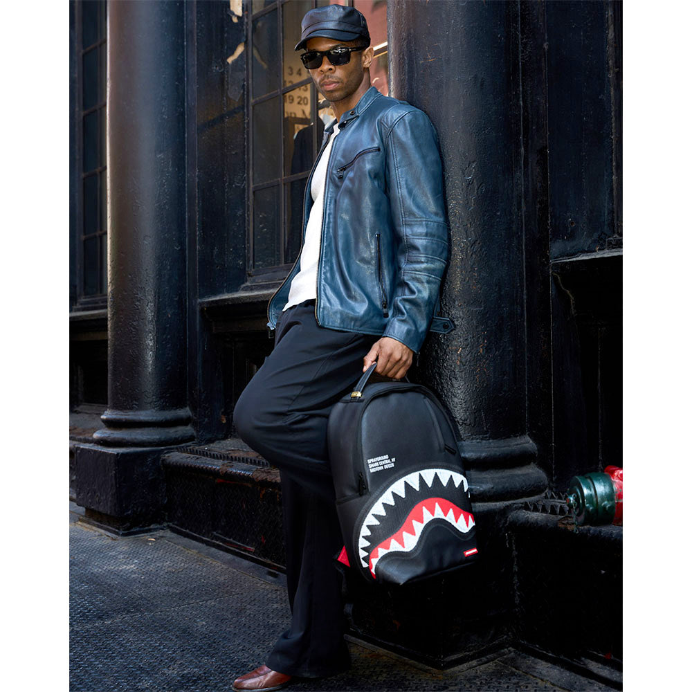 Zaino Unisex SPRAYGROUND stampa Shark Central Black Embroidered Shark