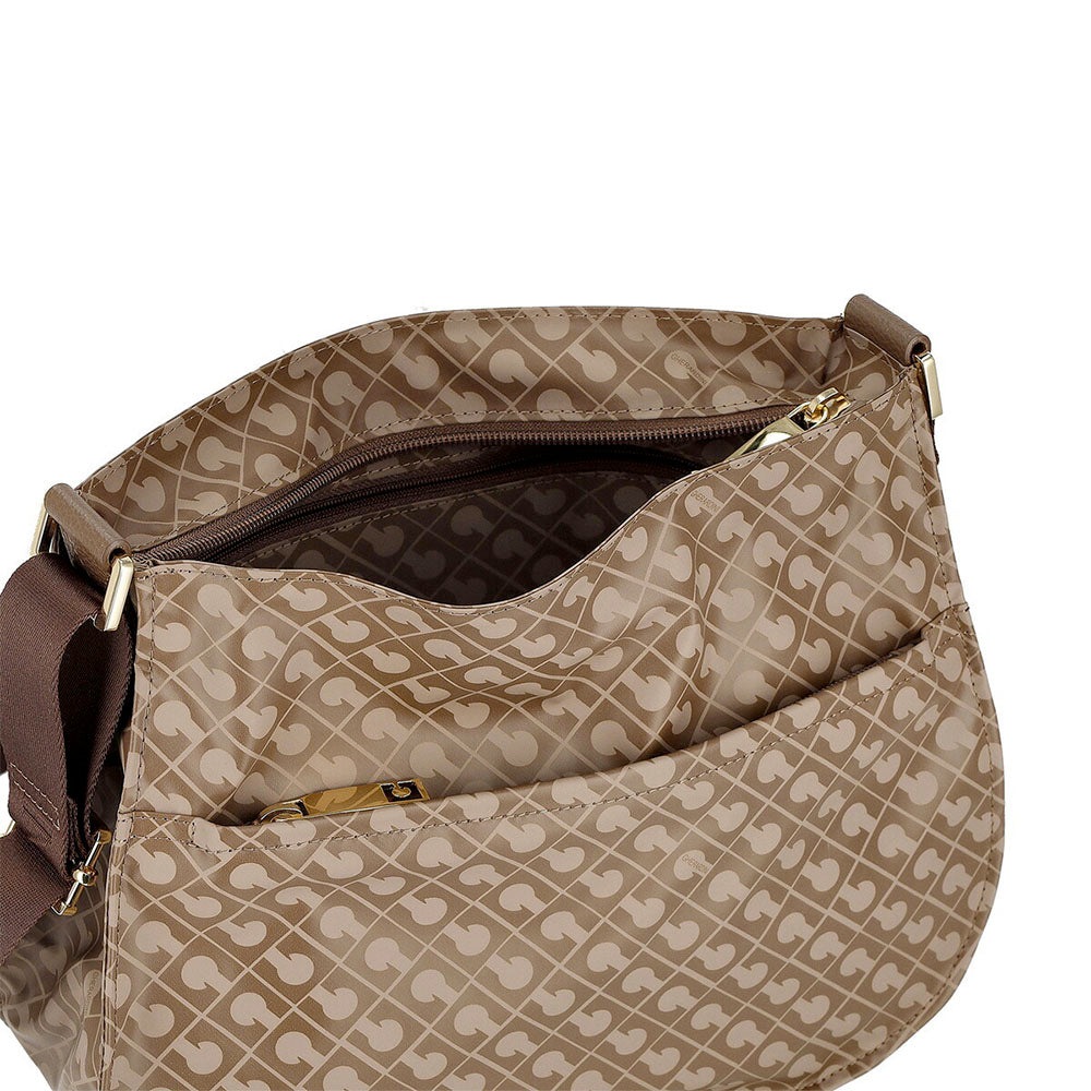Borsa Donna Piccola a Tracolla GHERARDINI in Tessuto Softy Colore Chestnut