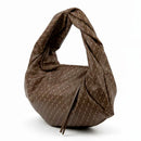 Hobo Bag Large GHERARDINI in Tessuto Softy colore Chestnut