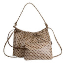Damen-Beuteltasche GHERARDINI aus Softy-Stoff in Tabacco - Burro