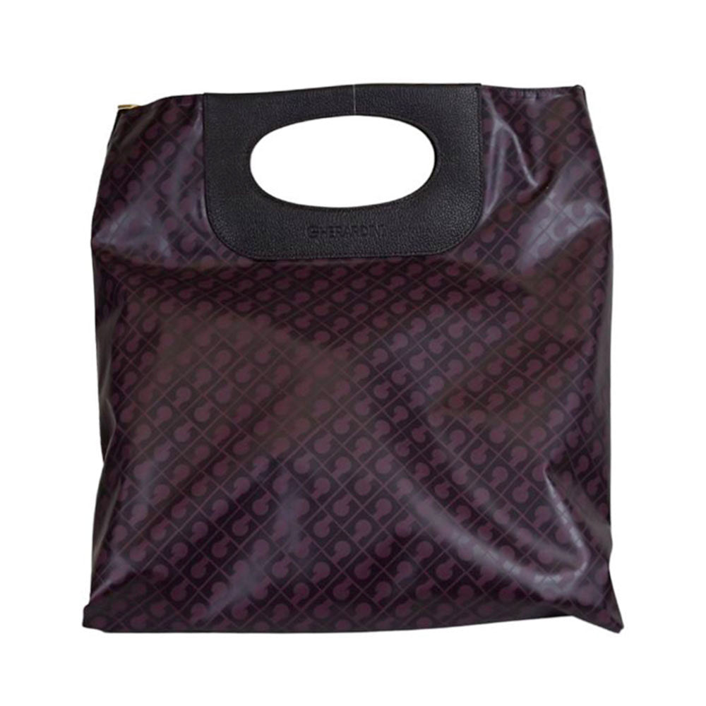 Borsa Donna Mano GHERARDINI linea Doppia Piattina in Tessuto Softy Bordeaux