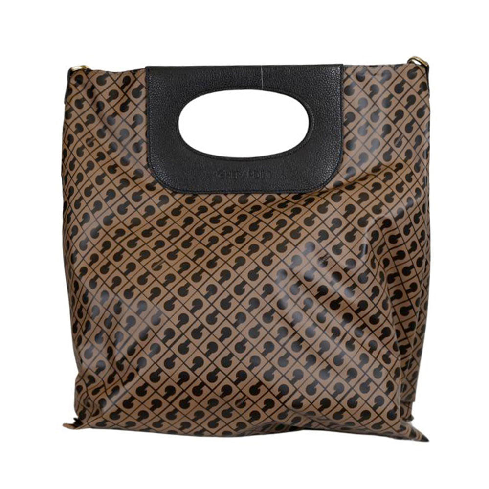 Borsa Donna Mano GHERARDINI linea Doppia Piattina in Tessuto Softy Toffee