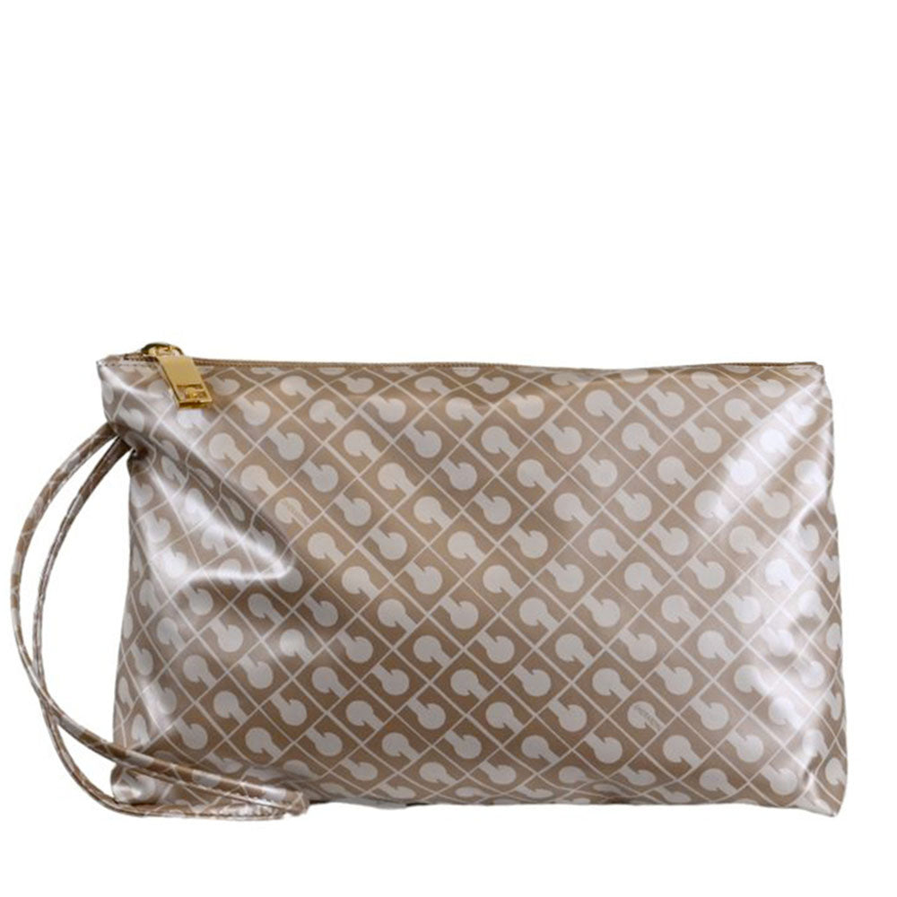 Pouch Grande GHERARDINI in Tessuto Softy colore Creta