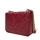 Borsa Donna a Spalla e Tracolla LOVE MOSCHINO linea Quilted Rosso Vino