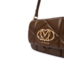Borsa Donna Sottospalla LOVE MOSCHINO linea Embossed Marrone