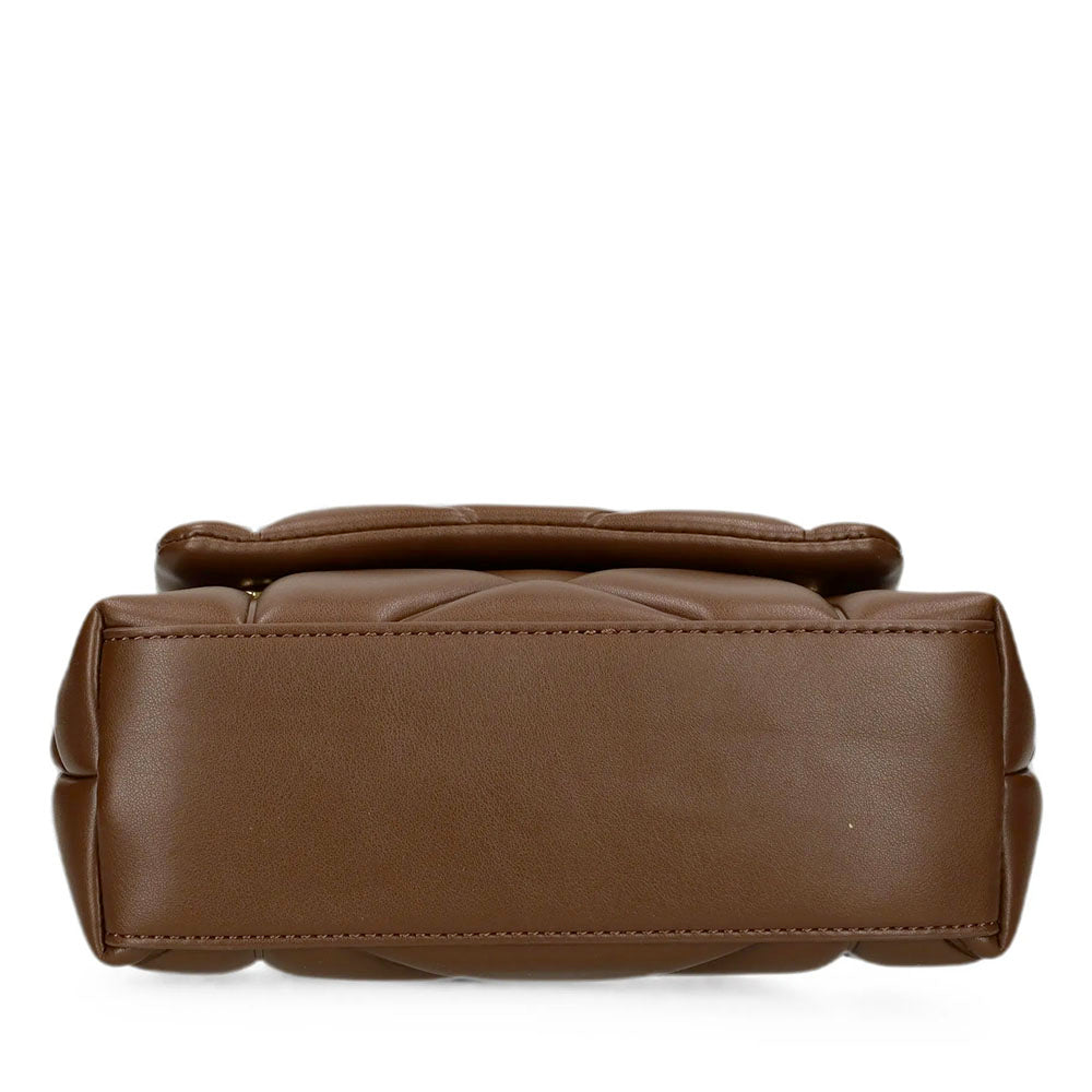 Kleine LOVE MOSCHINO Damenhandtasche aus der Embossed-Linie in Braun