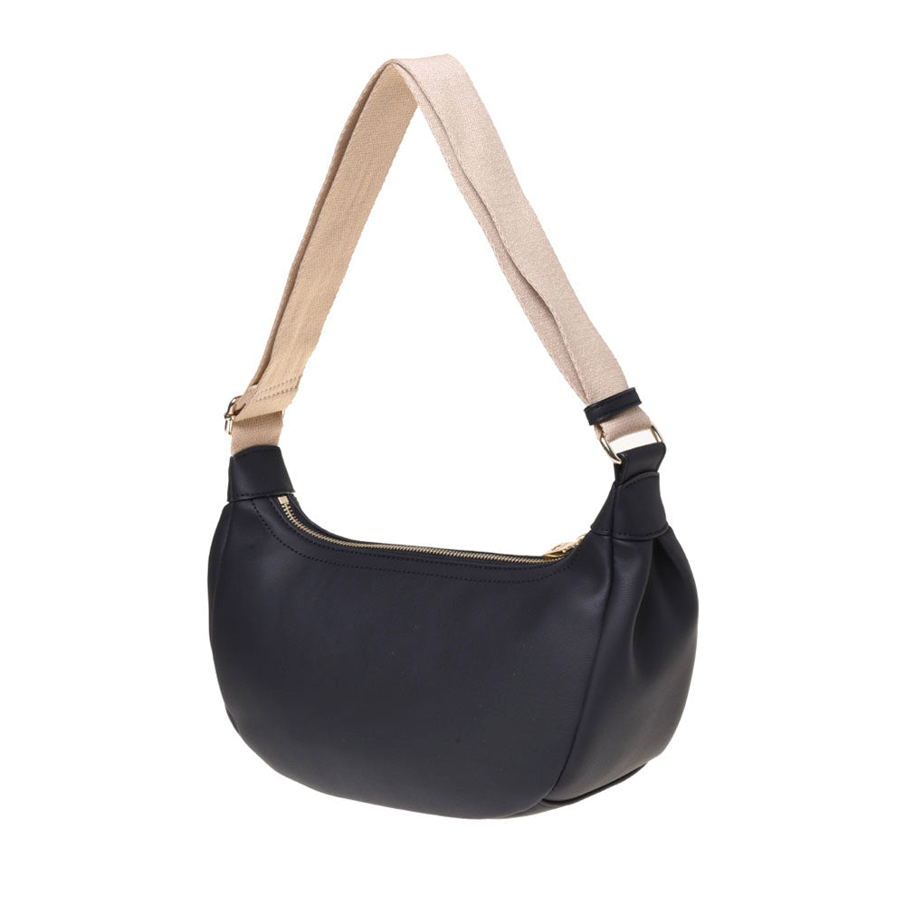 Borsa Donna Mezzaluna a Tracolla LOVE MOSCHINO in Ecopelle Nera