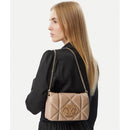 Clutch Trapuntata con Tracolla LOVE MOSCHINO linea Embossed color Noce