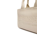 Borsa Donna a Mano LOVE MOSCHINO in Ecopelle Avorio