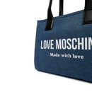 Shopping Bag Donna LOVE MOSCHINO in Denim Blu